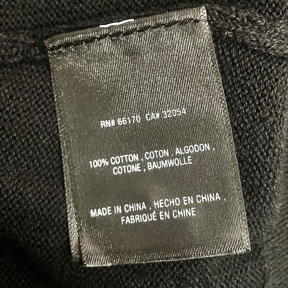 ANTHROPOLOGIE Siobhan Black Cheeky Ties Cutout Sweater Pullover Cotton Medium - Picture 14 of 16